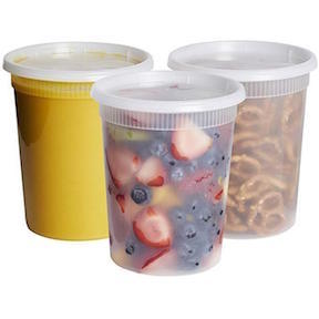 Storage Containers, 8oz-32oz, Bulk, 480 containers per case