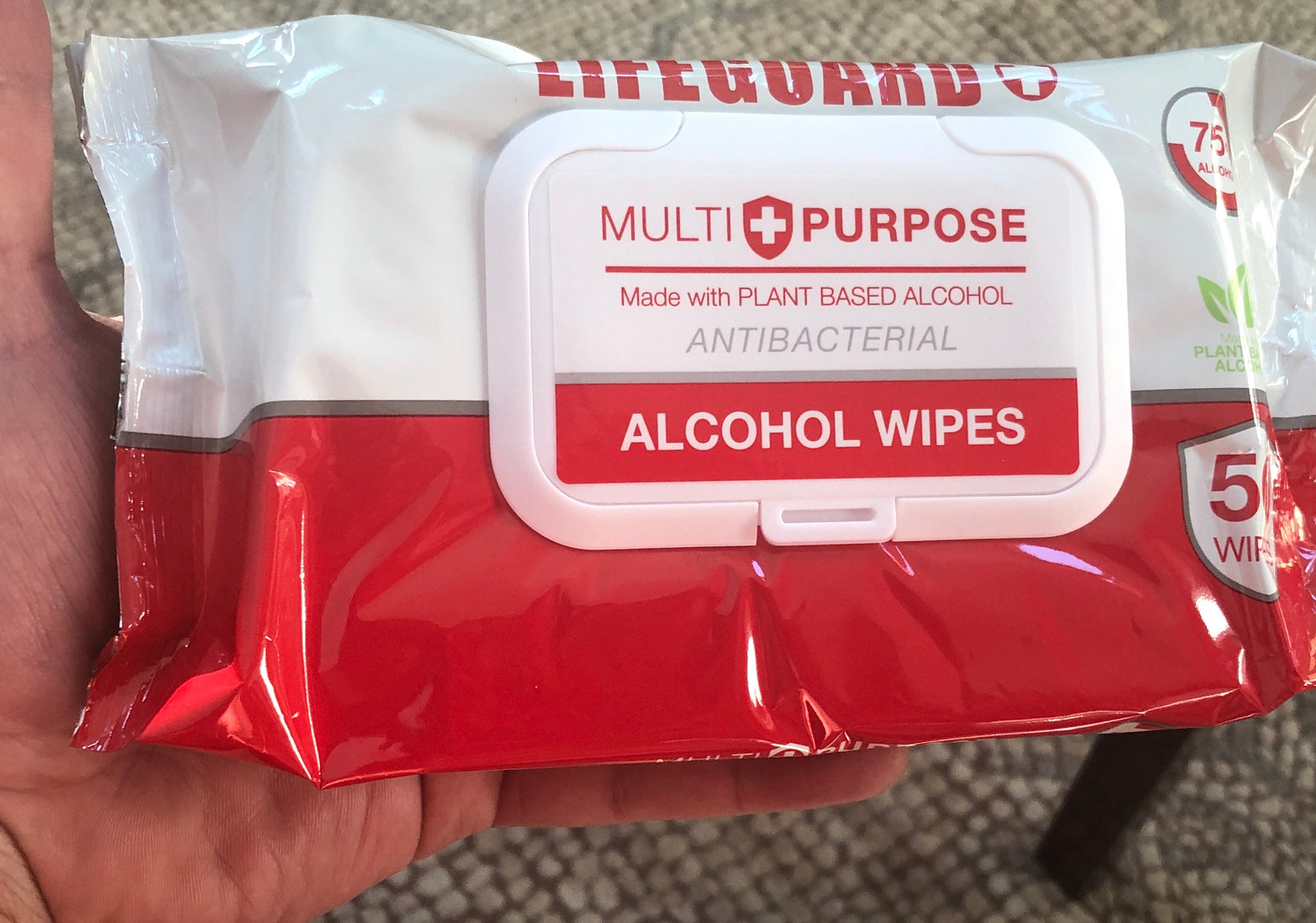 Alcohol Sanitizing Wipes, Home, 50 wipes in each pack, 4 packs