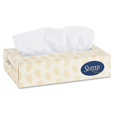 Facial Tissue, Bulk, 100 sheets per box, 30 boxes per case
